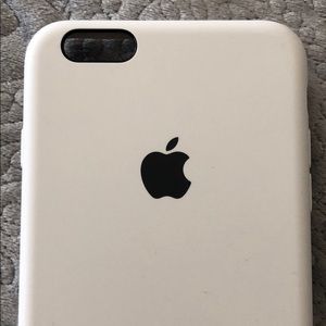 Authentic White silicon iPhone 6 Plus case